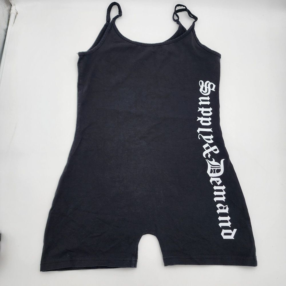 Supply And Demand New York City Black One Piece Overall Women's Size M